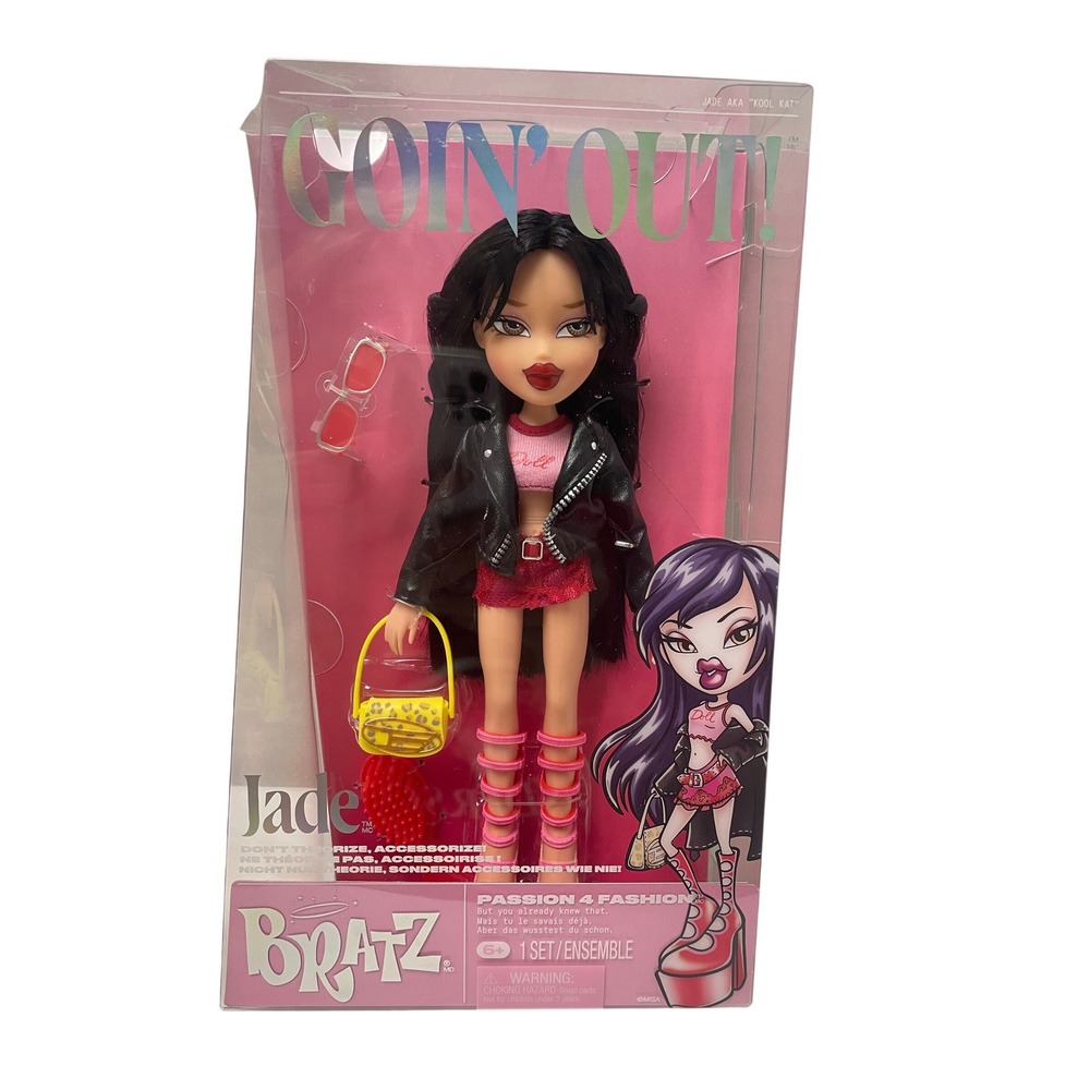 Bratz Goin Out Jade Passion 4 Fashion Doll Kool Kat Black Jacket New in Box
